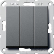 Gira - Installationsschalter Wippschalter Ein Aus 283028 3fach anth