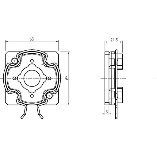 DELTA DORE - Zubehör/Ersatzteile für Tor-/Rollladenantriebe Click-Mark.Antriebslager 4015K-09 für Markisen