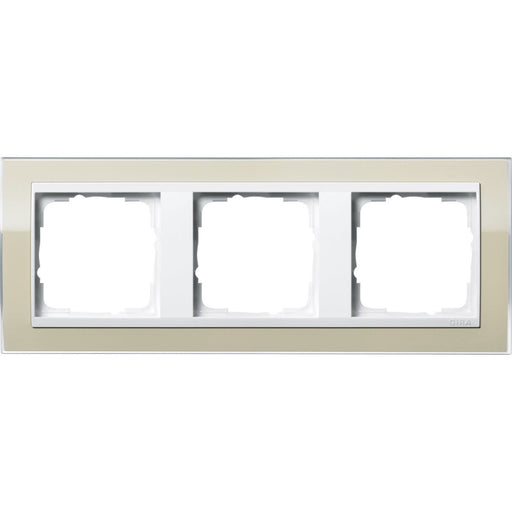Gira - Abdeckrahmen 3fach 0213773 klar sand