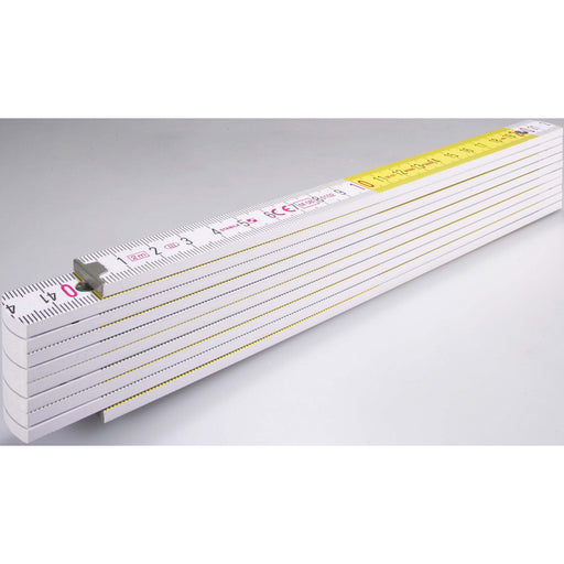 Stabila - Gliedermaßstab Holz-Gliedermaßstab 417, ws/ge 2m, 10 Glieder, 16mm − 10 Stück