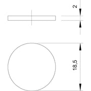 OBO Bettermann - Durchführungstülle Staubschutzplättchen 107 S VTEC PG13 − 100 Stück