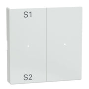 Merten - Abdeckung/Bedienelement für Installationsschalterprogramme Wippe aws MEG5226-0325 2f,(Szene1/2,blank)