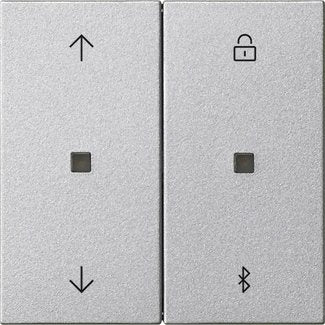 Gira - Bedienelement intelligent Jalousie- + Schaltuhr 536726 Bluetooth Sys55F Alu