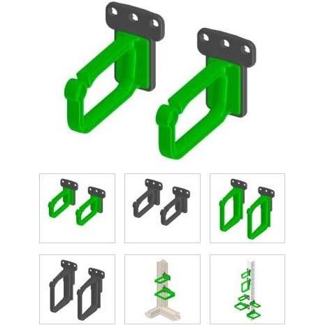 Enoc - Kabelführung für Gehäuse/Schränke Kabelführungsbügel KBP 02-S X1(VE2) 2HE