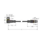 Turck - Konfektioniertes Sensor-Aktor-Kabel Aktuator-/Sensorleitung WKC4.4T2RSC4.4T/TEL