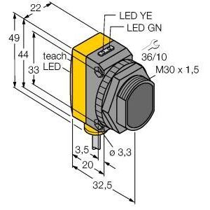 Turck - Lichttaster energetisch Opto Sensor QS30LDL Lichttaster