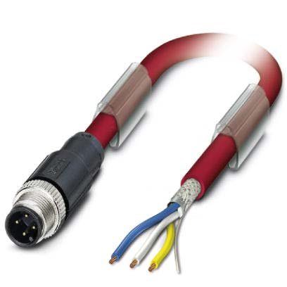 Phoenix Contact - Patchkabel Kupfer Industrie Bussystem-Kabel SAC-4P-M12MS#1558357 − 50 Stück