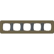Gira - Abdeckrahmen 5fach 0215426 Umbra/Anthrazit