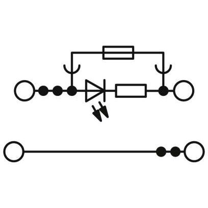 Phoenix Contact - Sicherungs-Reihenklemme Sicherungsreihenklemme PTTB 4-HESIL#3211892  − 50 Stück