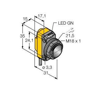 Turck - Einweg-Lichtschranke Opto Sensor QS186LE Laser Sender