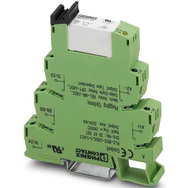 Phoenix Contact - Relaissockel PLC-Grundklemme PLC-BSC- 24DC/21-21 Eingang 24VDC