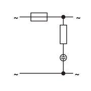 WAGO - Sicherungs-Reihenklemme Bauteilmodul mit Sicherung 286-891 AC/DC 230 V,grau