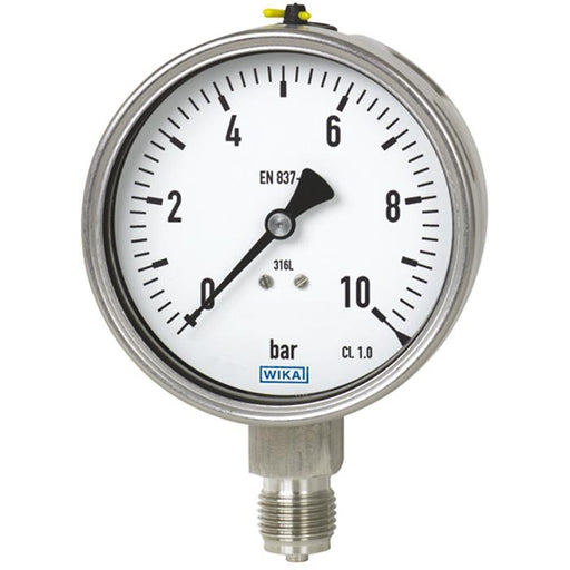 Wika Wiegand - Rohrfedermanometer RF-Mano 232.50.100 Cl1 VA 9010467 40bar1/2NPTunt