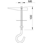 OBO Bettermann - Kippdübel 454 M6x100 G vz