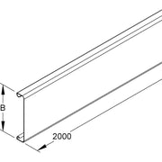 Niedax - Oberteil für Leitungsführungskanal LFK-Deckel LD 300 − 2 Meter