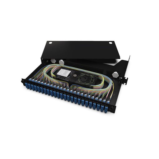 Corning - Patchpanel LWL LWL-Gehäuse ausziehbar LAN1-96AE-HDCR-B vorbestückt