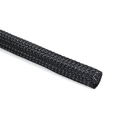 HellermannTyton - Hohlgeflechtschlauch Polyester Geflechtschlauch HEGPL06-PET-BK (400) schwarz − 400 Meter
