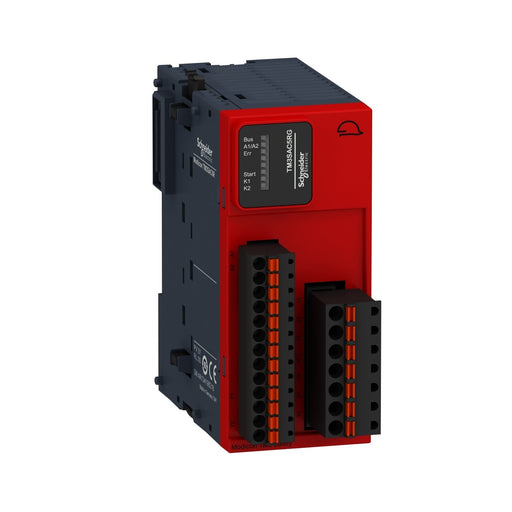 Schneider Electric - Gerät zur Überwachung von sicherheitsgerichteten Stromkreisen Sicherheitsmodul TM3 TM3SAC5RG E-STOP CAT.3, Federz
