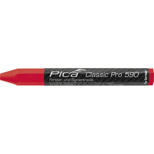 Pica-Marker - Markierungsstift Försterkreide PRO 590/40 12x120mm, rot − 12 Stück
