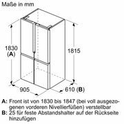 Siemens - Kühl-/Gefrierkombination MultiDoorKühl/Gefrierkombi KF96NVPEA IQ300