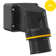 Walther Werke - CEE-Gerätestecker (IEC 60309) CEE NEO Wandgerätestecker FW714504SK 16A 5P 4h IP54 − 10 Stück