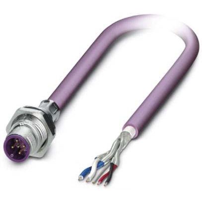 Phoenix Contact - Rundsteckverbinder, feldkonfektionierbar (Industriesteckverbinder) Bussystem-Einbaustecker SACCBP-MS-5C#1437588