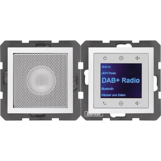 Berker - Elektronik-Gerät für Installationsschalterprogramme Radio m. Lautspr.DAB+,Bt. 30809909 S.1/Bx pw.matt