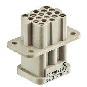 Harting - Kontakteinsatz für Rechtecksteckverbinder Buchseneinsatz 09120173101 Han Q 17/0-F-c 10A