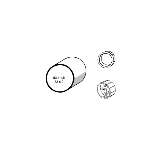 Somfy - Zubehör/Ersatzteile für Tor-/Rollladenantriebe Adapter 9700977 LS/LT 50/60 83x1,5 − 1 Stück