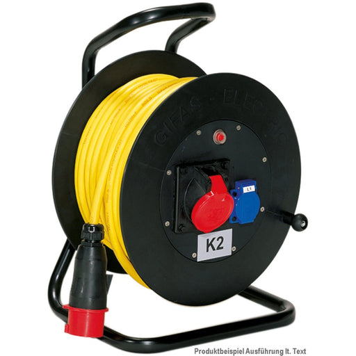 Gifas Electric - Kabeltrommel Vollgummi-Leitungsroller 503RB50525/102/16