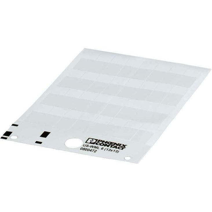 Phoenix Contact - Kabelmarkierungssystem Kabelmarker-Etikett US-WML 6 (13X13) − 10 Stück