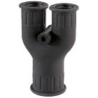 Flexa - Verbinder für Wellschläuche Schnellverschraubung RQY AD2x34,5/1x42,5 T-Verteiler sw − 10 Stück