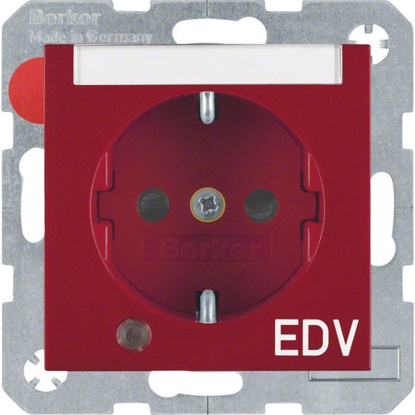 Berker - Steckdose SCHUKO-Steckdose rt/gl 41108915 Kontroll-LED