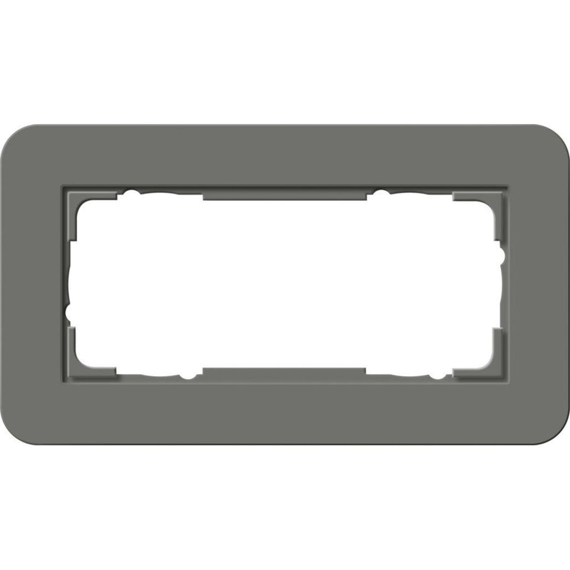 Gira - Abdeckrahmen 2fach o.M 1002423 Dklgrau/Anthrazit