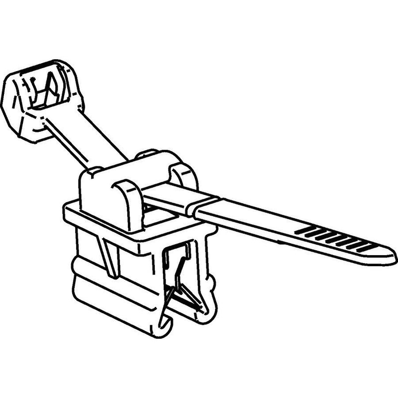 HellermannTyton - Kabelbinder Befestigungsbinder T50ROSEC9-MC5-BK-D1 − 500 Stück