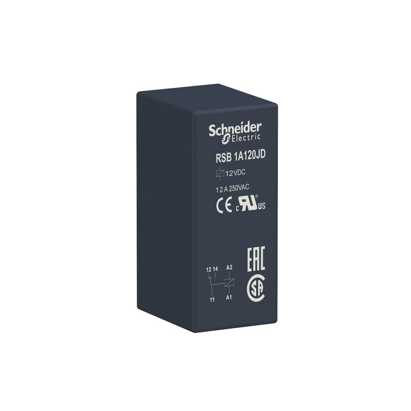 Schneider Electric - Schaltrelais Steckrelais RSB1A120JD 12V DC − 10 Stück
