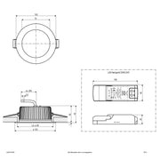 EVN Lichttechnik - Downlight/Strahler/Flutlicht LED-Downlight L44N101625 CCT