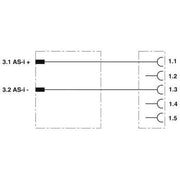 Phoenix Contact - Sensor-Aktor-Adapter Verteiler SAC-ASI-J-Y-#1407574