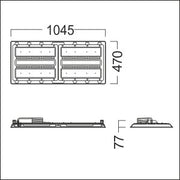 Zumtobel Group - Hallen - Reflektorleuchte LED - Hallenleuchte CR2 L42k #42936644 840, ws