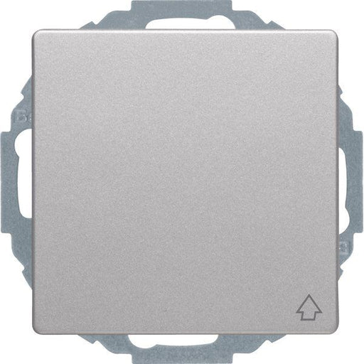 Berker - Steckdose SCHUKO-Steckdose alu/samt 47446084 m.Klappdeckel+erh.BS