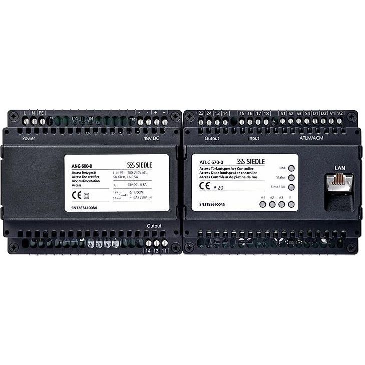 Siedle&Söhne - Netzgerät für Türkommunikation Türlautsprecher-Controller ATLC/NG 670-0 Access, sw