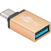 Goobay - Kommunikationstechnik-Adapter USB 3.1 Adapter 56622 C/A 3.0 Gold