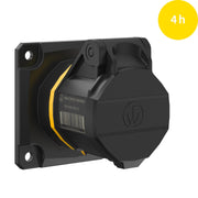Walther Werke - CEE-Anbausteckdose (IEC 60309) CEE NEO Anbaudose gerade FW410504CC 16A 5P 4h IP54 − 10 Stück
