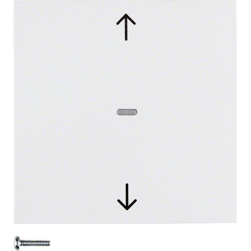 Berker - Bussystem-Tastwippe KNX-Funk Jalousie-Taste 85245289 polarweiß glänzend