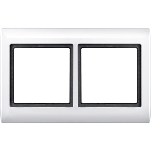 Merten - Abdeckrahmen Rahmen 2f.pws 400219 waage/senkrecht