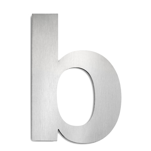 CMD Creativ - Beschriftung Buchstaben/Zahlen Hausnummer b Groß GHN-b Edelstahl, 25 cm