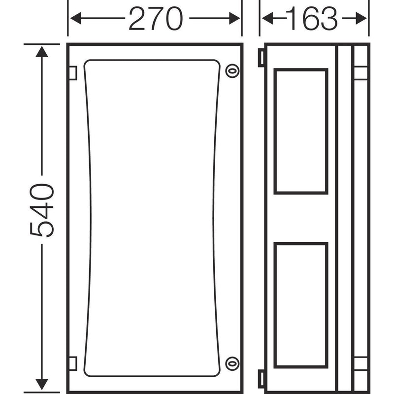 Hensel - Leergehäuse FP 0310 EB-Mass216x486x136mm