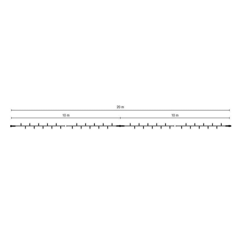 Scharnberger+Hasenbein - Festbeleuchtung LED-Lichterkette 58244 20m 230V Out weiß