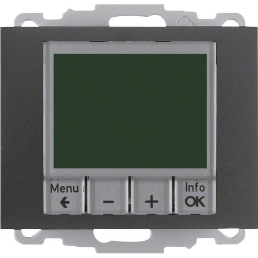 Berker - Raumthermostat/Uhrenthermostat Temperaturregler 20447106 matt m. Schließer