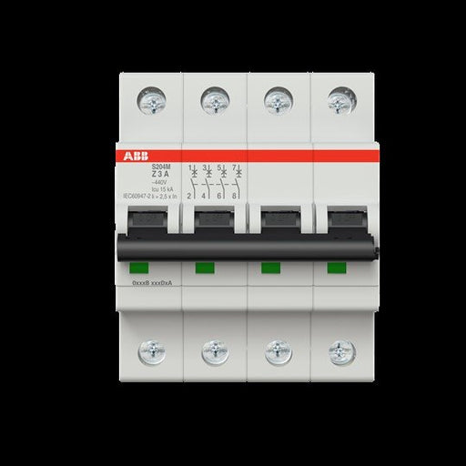 ABB Stotz S&J - Leitungsschutzschalter Sicherungsautomat S204M-Z3 10 kA, 3 A, 4P